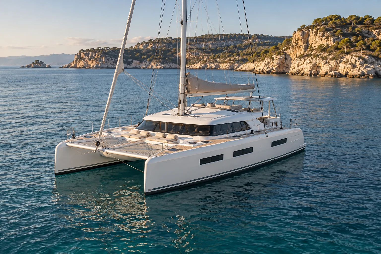 Sailing catamaran showcase